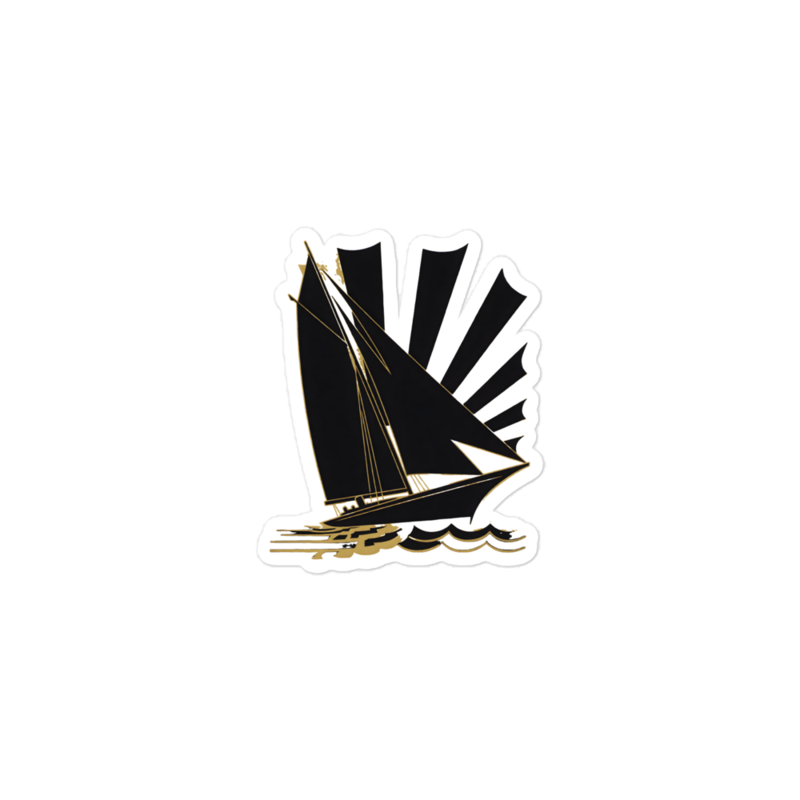 Close Hauled Sticker (Artist Series) mockup