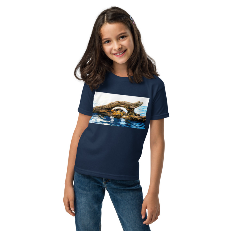 Here Now Youth Tee – XL, Navy