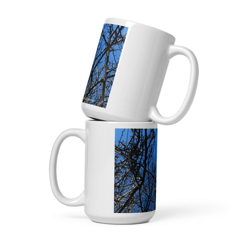 Branching Thoughts Mug – 15 oz, White