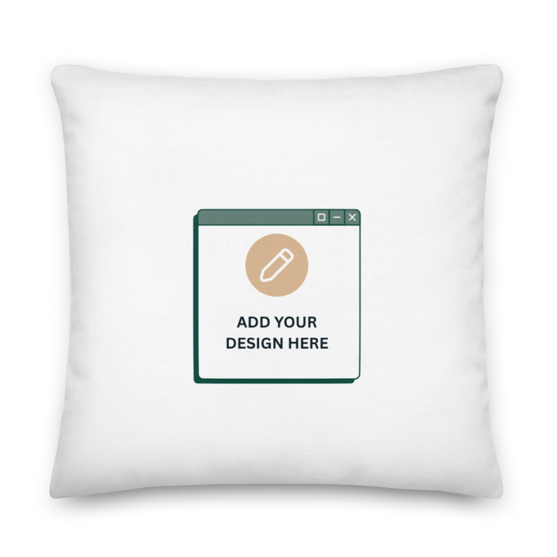 Premium Pillow - Radiant Hearts / 22″×22″