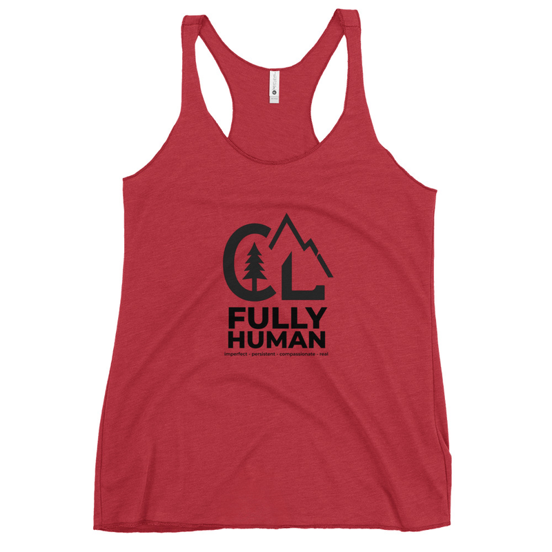 Fully Human | Women's Racerback Tank – XS, Vintage Red