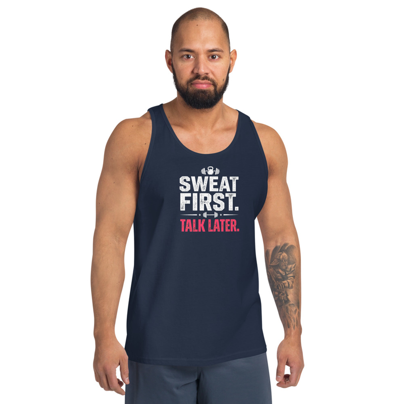 Sweat First Men's Tank Top – XL, Navy