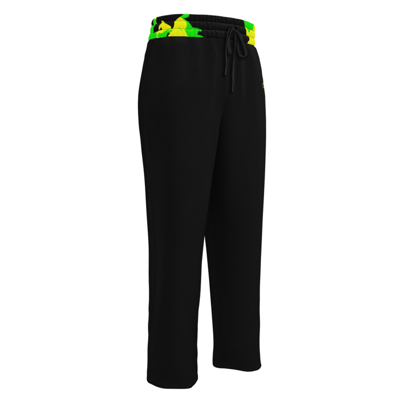 Rastaman Wide-Leg Joggers - Black