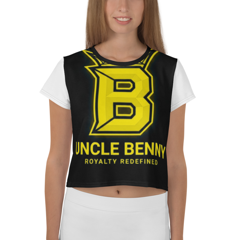 Uncle Benny ® All-Over Crop Tee Neon Yellow EST. 2020