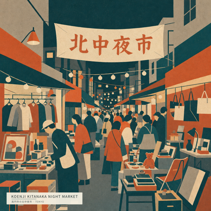 Koenji Kitanaka Night Market(高円寺の北中夜市)のアートワーク