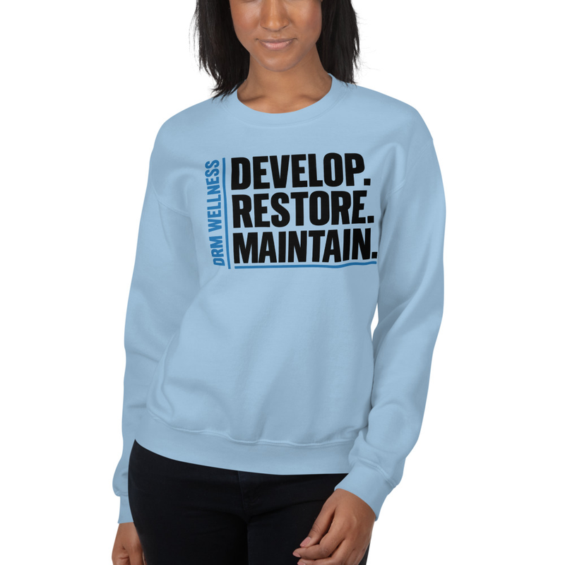 DRM Core Crewneck | Develop. Restore. Maintain.