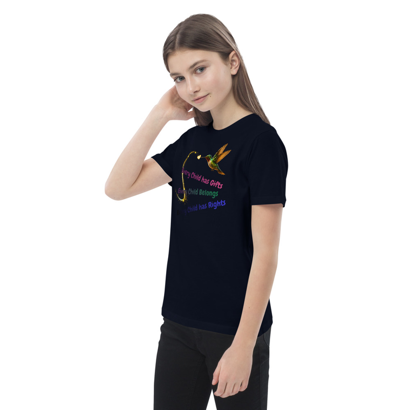 Every Child Organic cotton kids t-shirt – 3-4, French Navy
