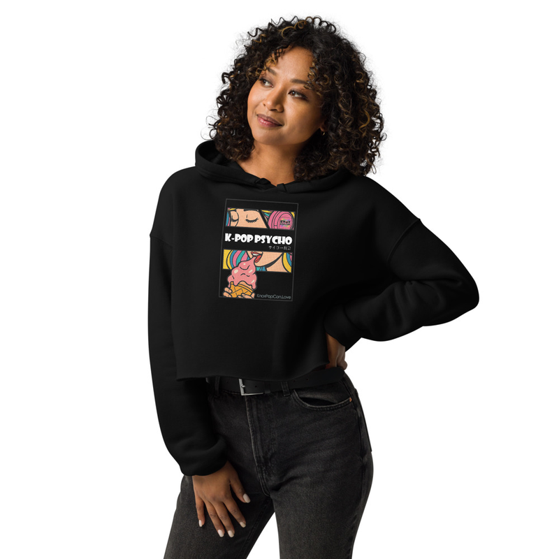 K-Pop Psycho Crop Hoodie
