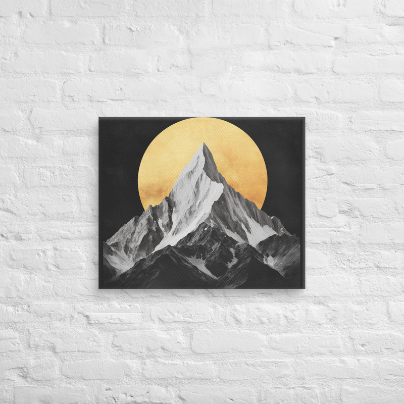 The Mountain Peak on Canvas | Wall Art