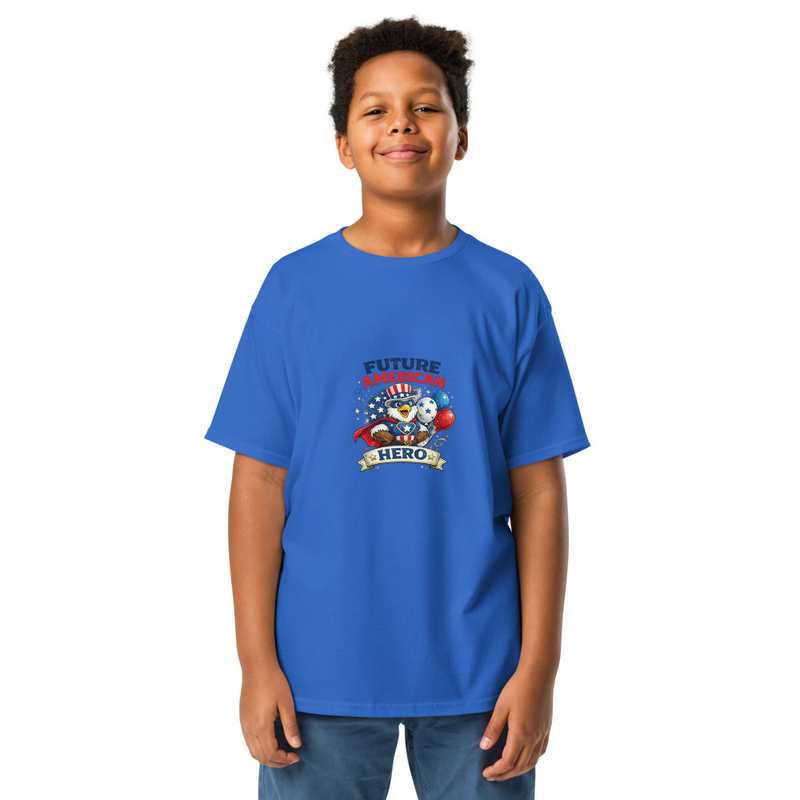 BMT Kids Future American Hero Youth classic tee – XS, Royal