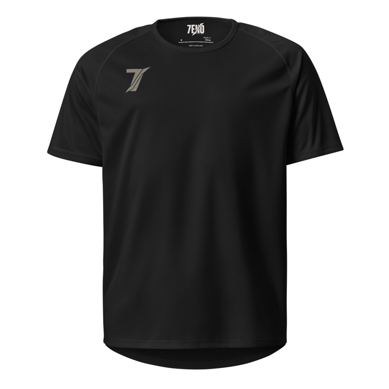 7ENO Ink/Stone Sport Tee Unisex — Black