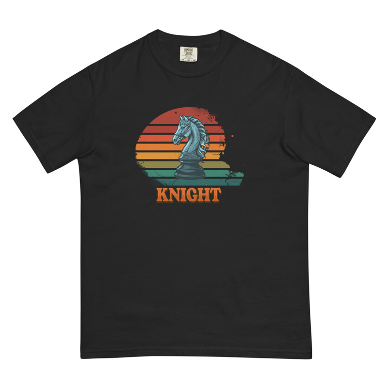Chess Knight – Vintage-Look – Unisex Statement T-Shirt Leipzig