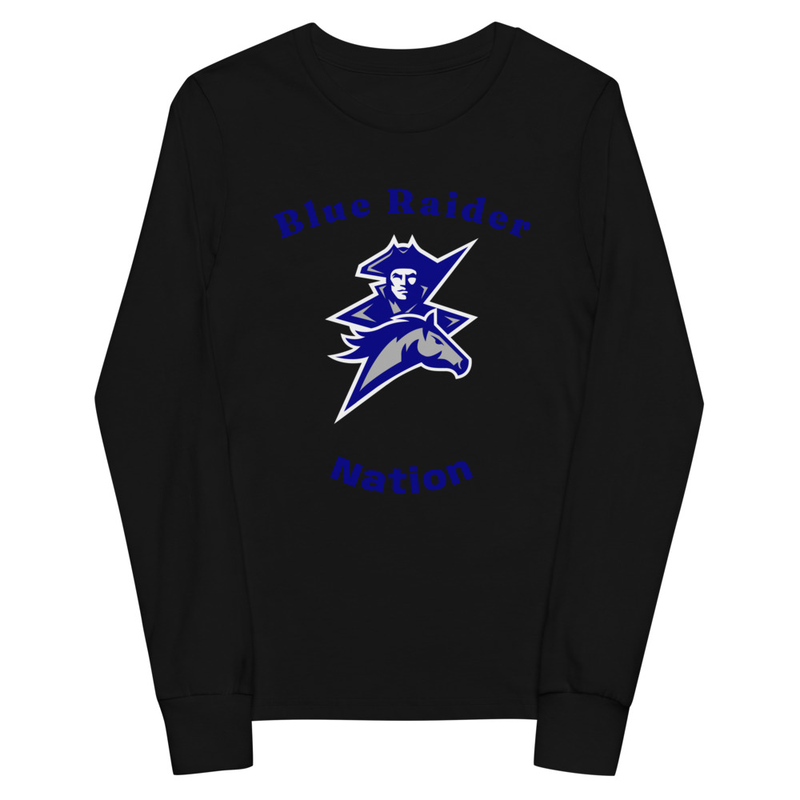 Blue Raider Nation Youth long sleeve tee