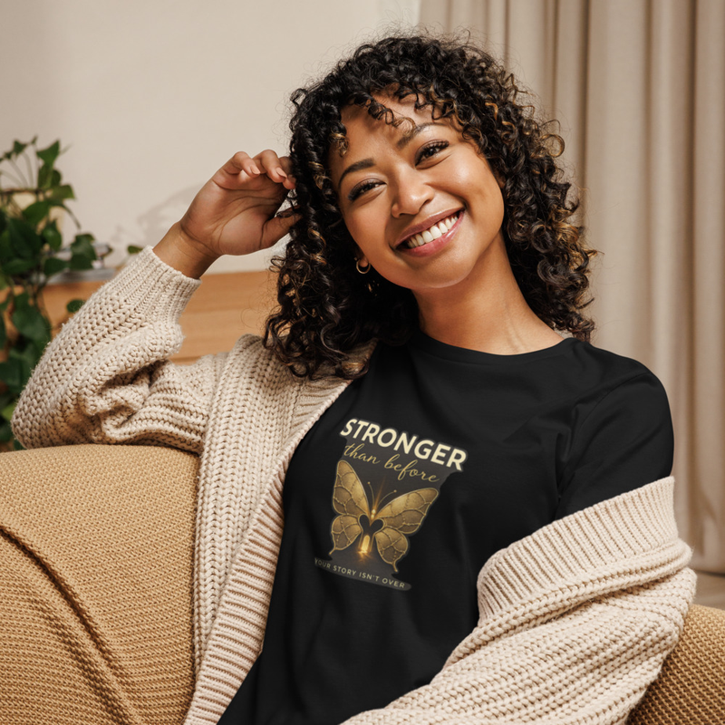 Stronger Than Before Butterfly Tee - "Your Story Isn't Over" Inspirational Women's Shirt – Image 8