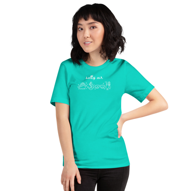 Salty Air Tee – XS, Teal