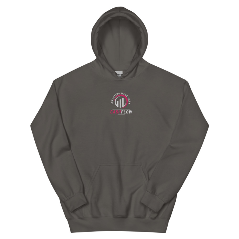 Cashflow Investing Inc Embroidered Hoodie v.3 – XL, Charcoal