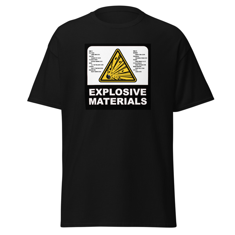 Explosive Materials Track List - Unisex Classic Tee