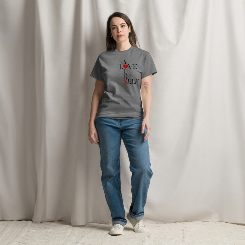 Love Yourself Women's classic tee – S, Graphite Heather