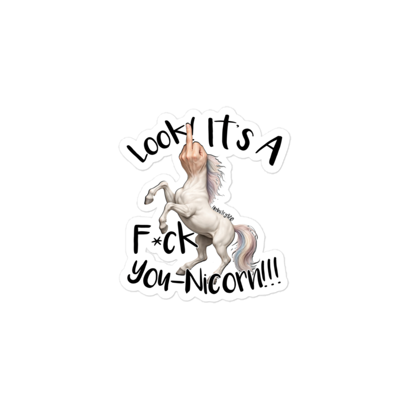 F•ck Unicorn – Bubble-free stickers