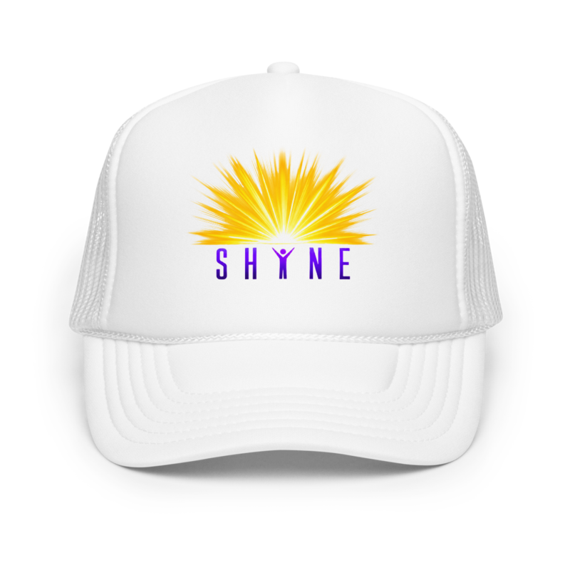 SHINE Vibes - Foam Trucker Hat – One size, White