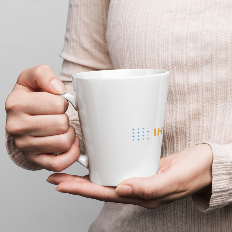 Milchkaffeetasse 350ml in weiß - Artikel aus der Produktwelt für Druck und Stick, Ansicht 1