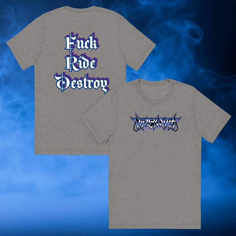 T Shirt - Lightning (Fuck Ride Destroy on back)
