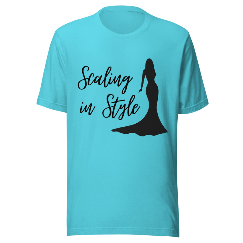 Scaling in Style - Light Tone – L, Turquoise