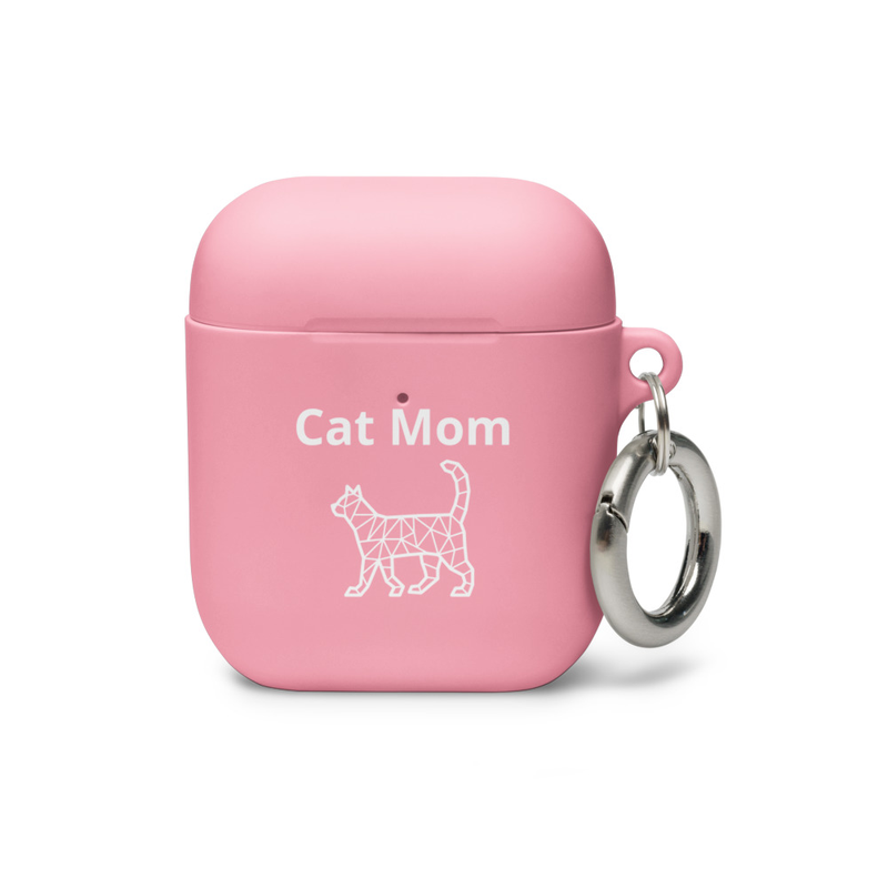 AirPods case: Cat Mom – AirPods, Pink