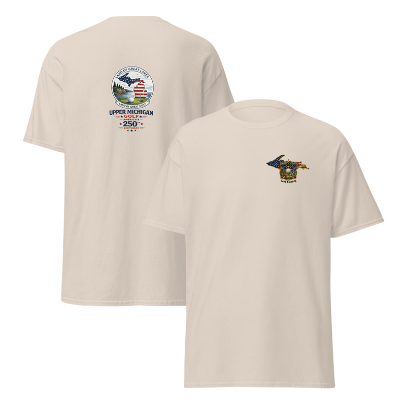 Alger County Veteran's Golf Outing Logo #3 Unisex classic tee – S, Natural