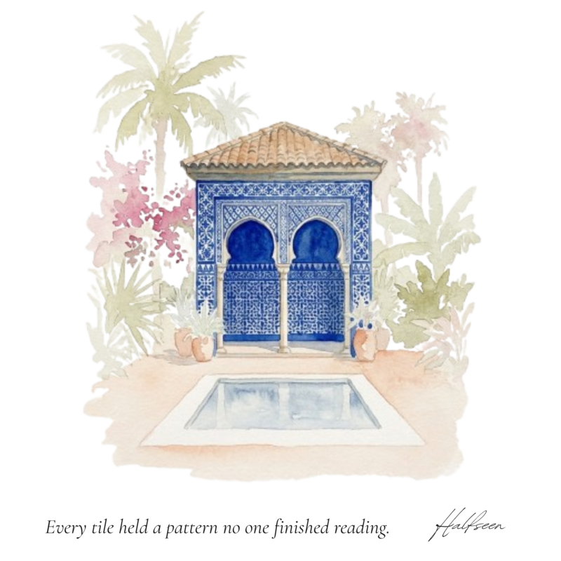 The Tiled  Pavillon — illustrationBack