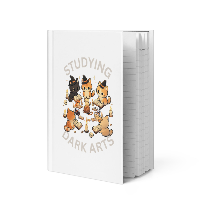 Studying Dark Arts Cat Lovers Hardcover journal matte