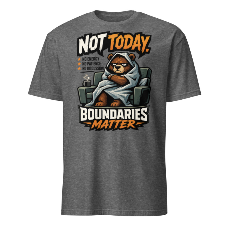 Not Today Tee – 3XL, Graphite Heather