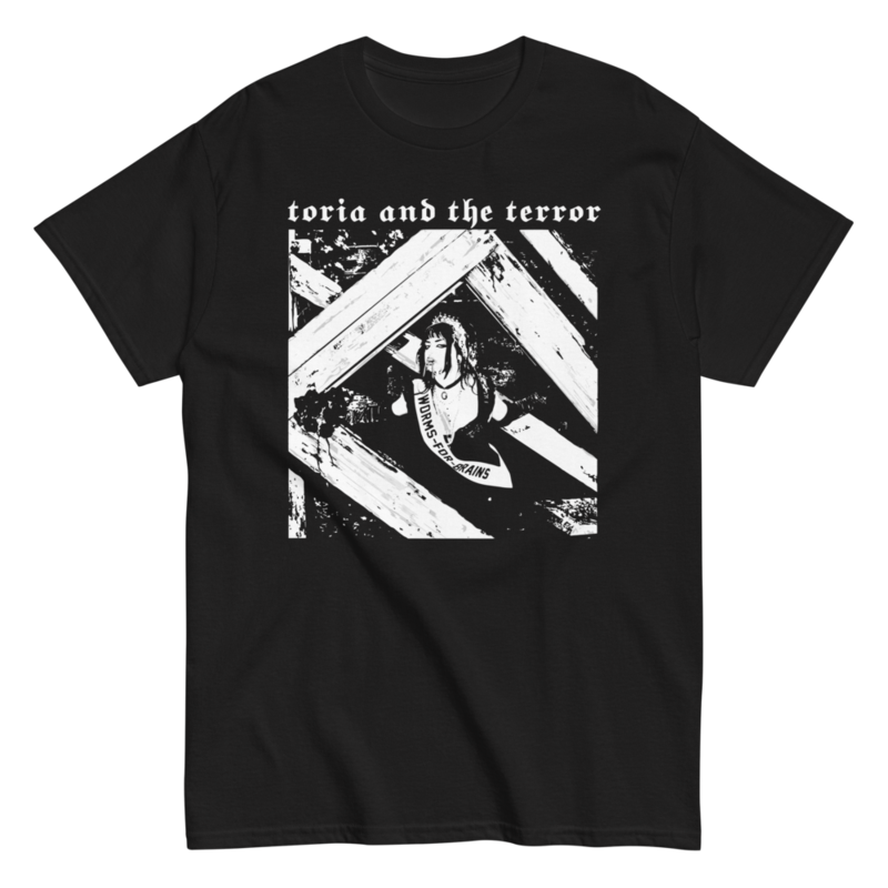 Toria and the Terror "Worms-For-Brains" tee