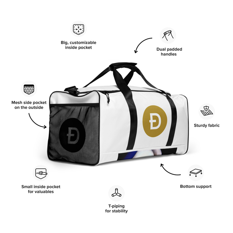 *TMÐ + Ð Gold & B/W Ðuffle bag* in White