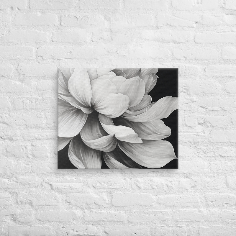 Modern Contemporary Floral Wall Art | Flower on Canvas