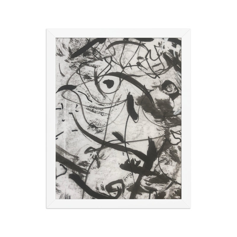 Perceptual Field 0142 – Something Looking Back – Framed Print