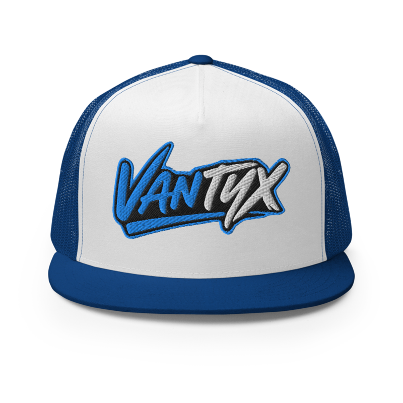 Vantyx - Snapback Trucker Cap - Blue, White, & Black