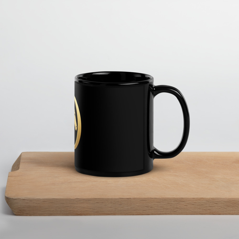 Black Glossy Mug – Image 2
