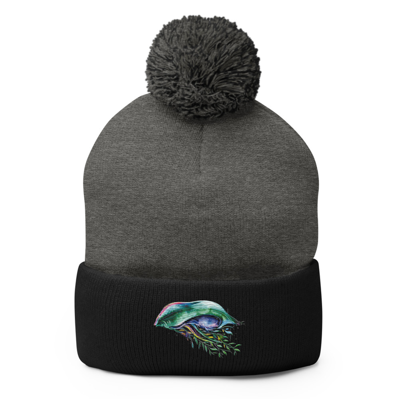 Space Jelly Pom-Pom Knit Cap