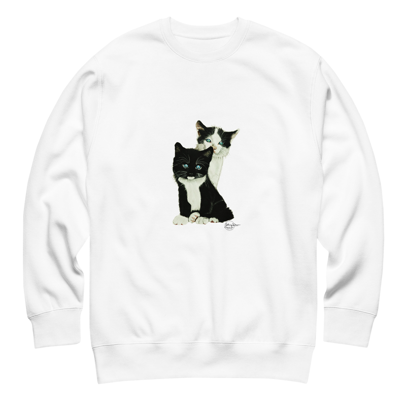 No Words Needed - Unisex Premium Sweatshirt – S, White