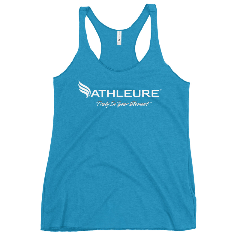 ATHLEURE® Women's Racerback Tank – S, Vintage Turquoise