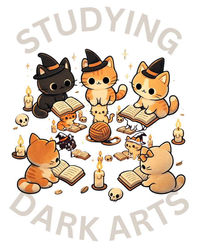 Studying Dark Arts Cat Lovers Unisex Hoodie alternate