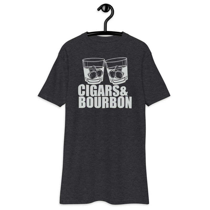 Cigars and Bourbon - Whiskey Stogie - Men’s premium heavyweight tee