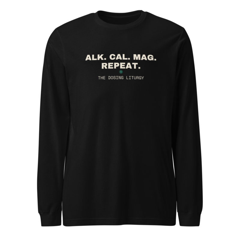 ALK. CAL. MAG. REPEAT. Long Sleeve mockup