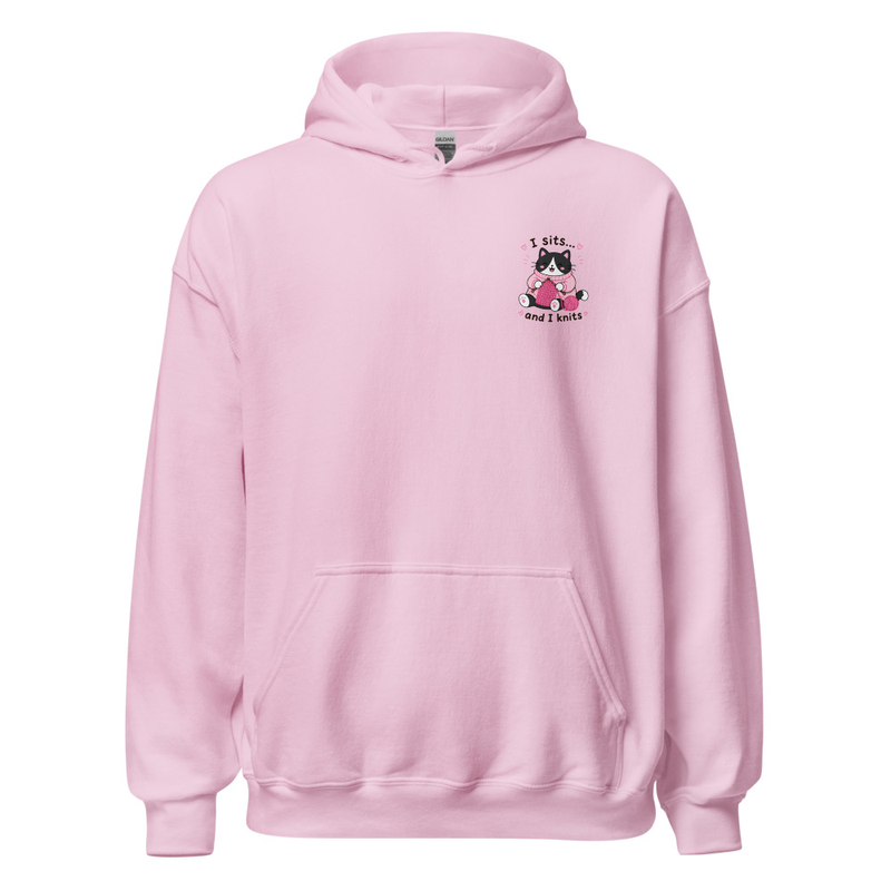 Tuxedo Cat Knitting Hoodie – Image 5