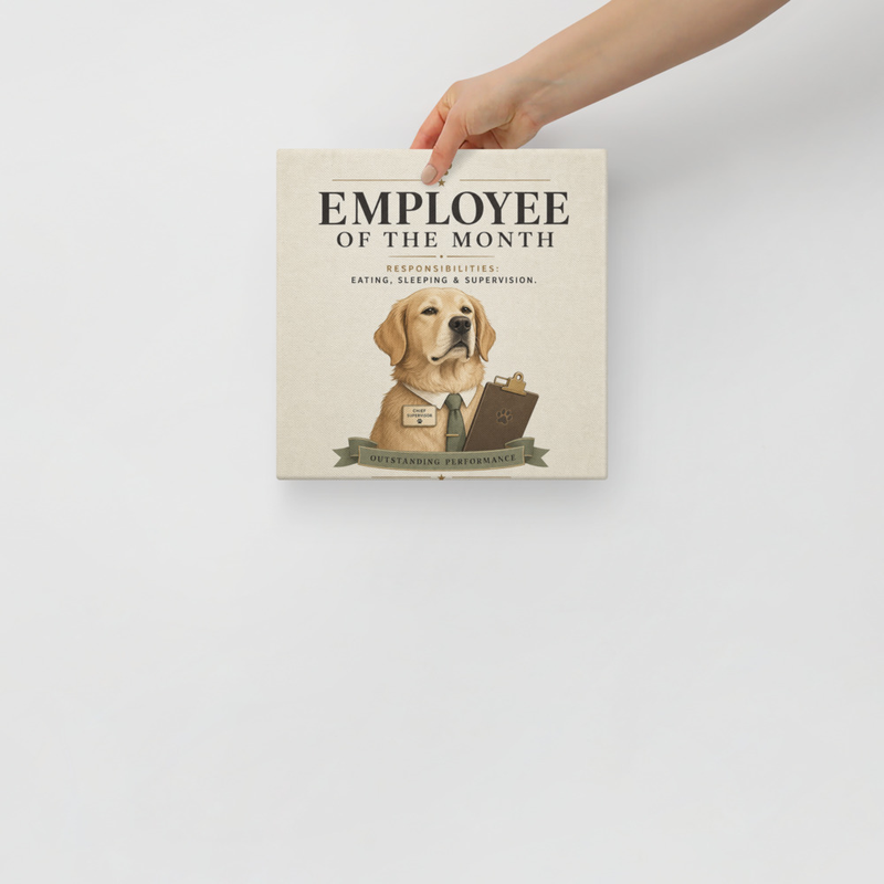 Employee Of The Month Canvas in Default