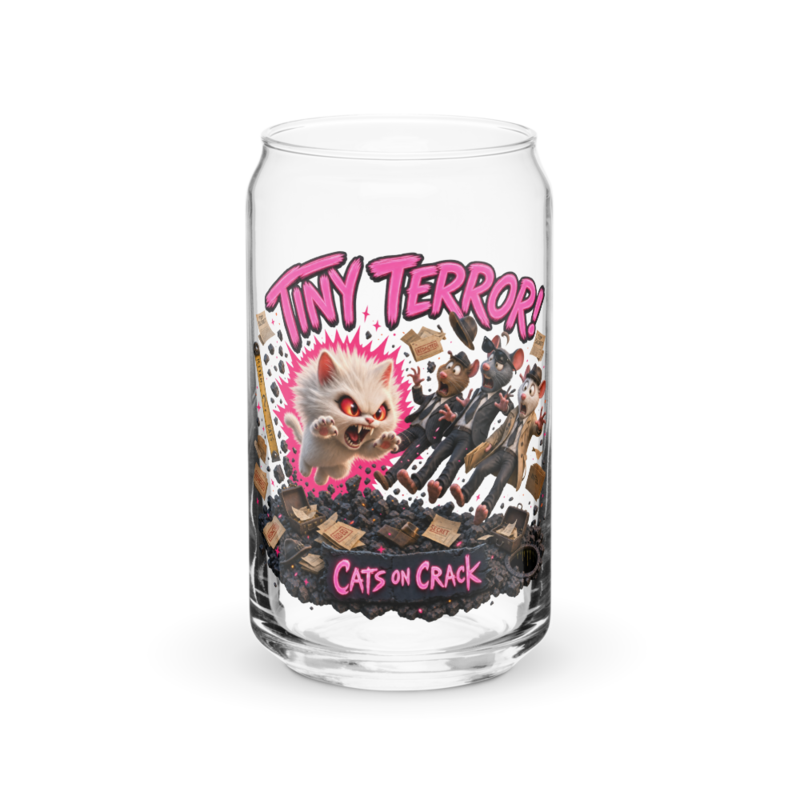 Tiny Terror 16oz Can Glass