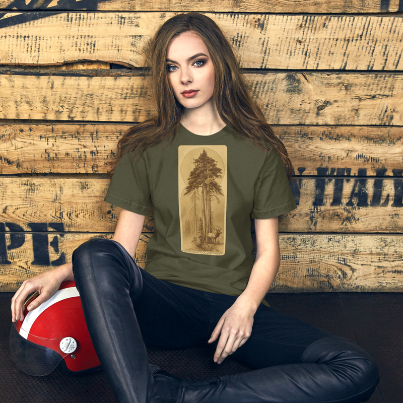 Forest and Elk Montana Tattoo Company Unisex t-shirt – XL, Military Green