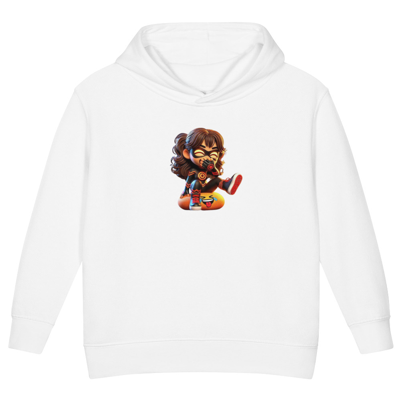 Lora Toddler fleece pullover hoodie – 2T, White