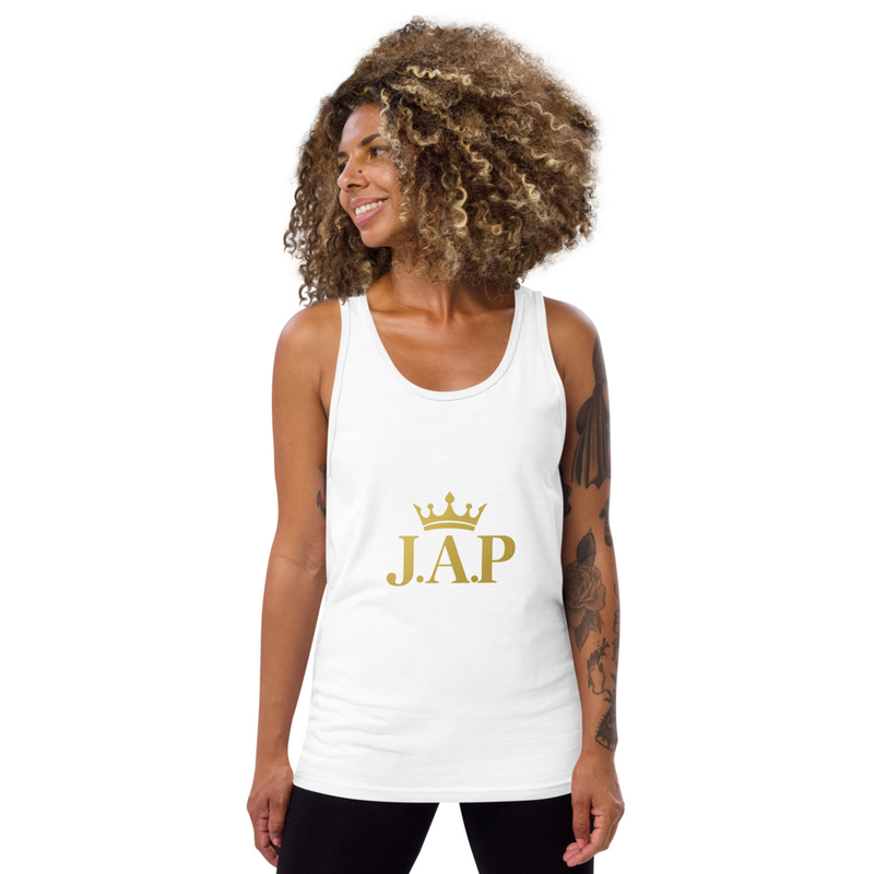 J.A.P Unisex Tank Top – XL, White